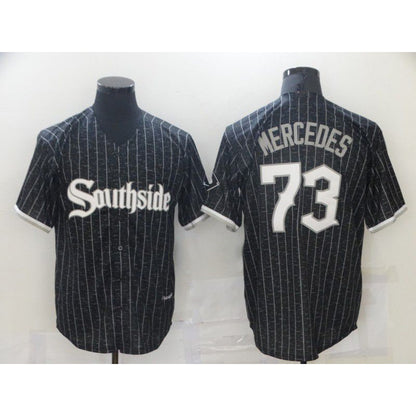 Chicago White Sox #73 Yermin Mercedes City Edition Black MIKSHPS Game 2021 Jerseys