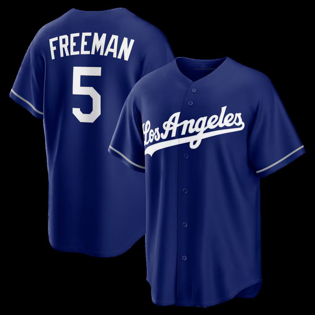 Los Angeles Dodgers #5 Freddie Freeman Royal MIKSHPS Alternate Replica Jersey
