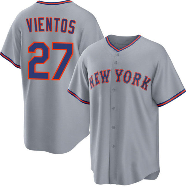 New York Mets #27 Mark Vientos Gray MIKSHPS 2025 Limited Stitched Jersey