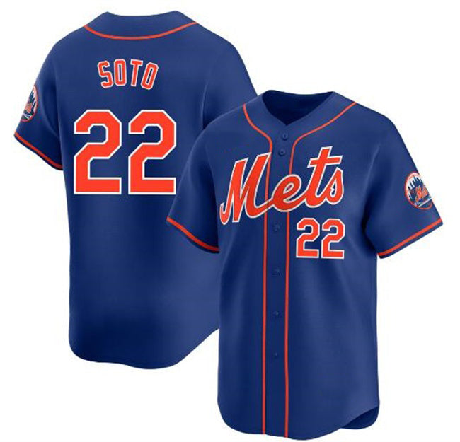 New York Mets #22 Juan Soto Royal MIKSHPS 2024 Alternate Limited Stitched Jersey