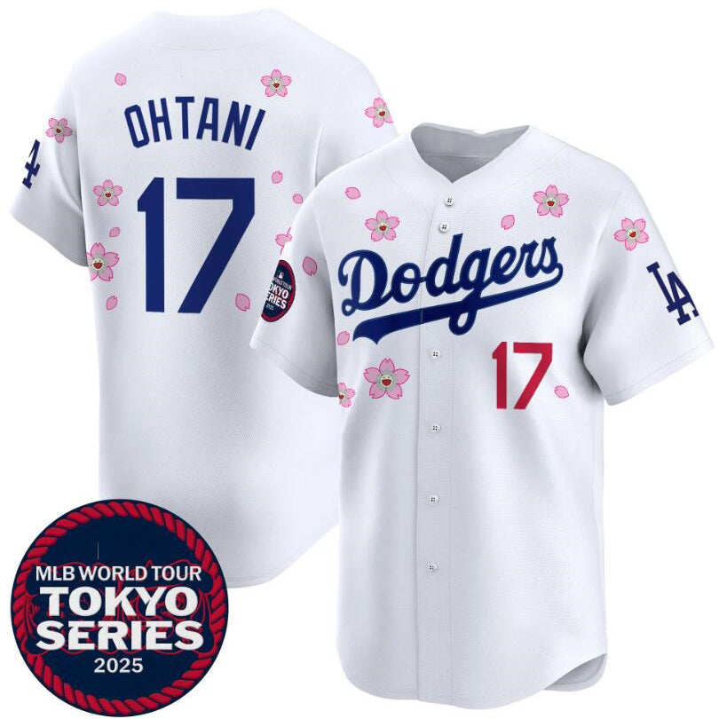 Los Angeles Dodgers #17 Shohei Ohtani White MIKSHPS 2025 Tokyo Series Limited Stitched Jersey