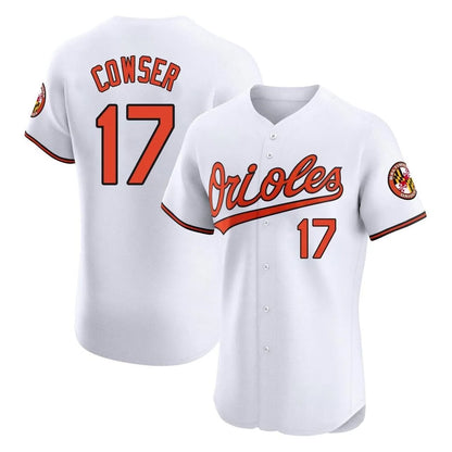 Baltimore Orioles #17 Colton Cowser Player White MIKSHPS Limited Elite Home Game Stitched Jerseys