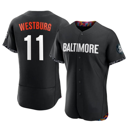 Baltimore Orioles #11 Jordan Westburg Player Black MIKSHPS City Connect Limited Elite Home Game Stitched Jerseys