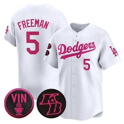 Los Angeles Dodgers #5 Freddie Freeman White MIKSHPS 2026 Mother¡¯s Day Vapor Premier Limited Stitched Jersey