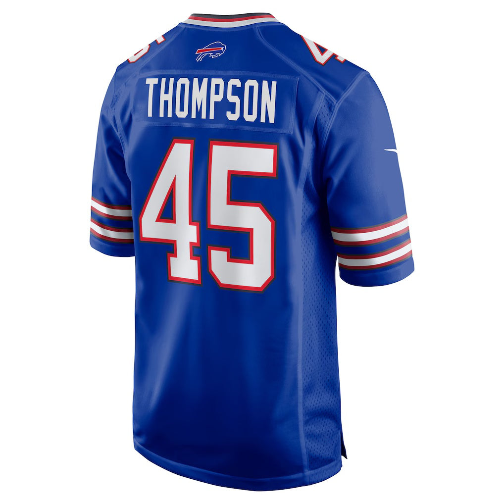 B.Bills #45 Shaq Thompson Royal MIKSHPS Team Game Jersey