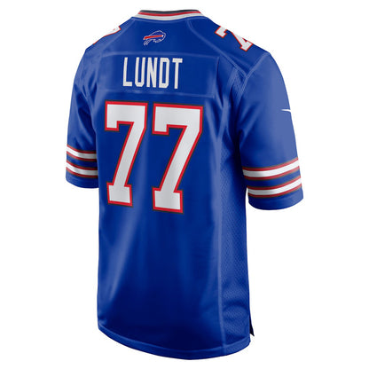 B.Bills #77 Chase Lundt Royal MIKSHPS Team Game Jersey