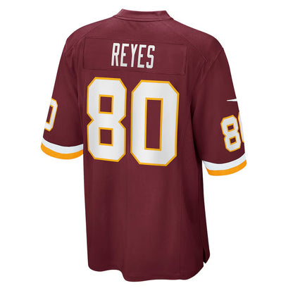 W.Football Team #80 Sammis Reyes Burgundy MIKSHPS Game Jersey