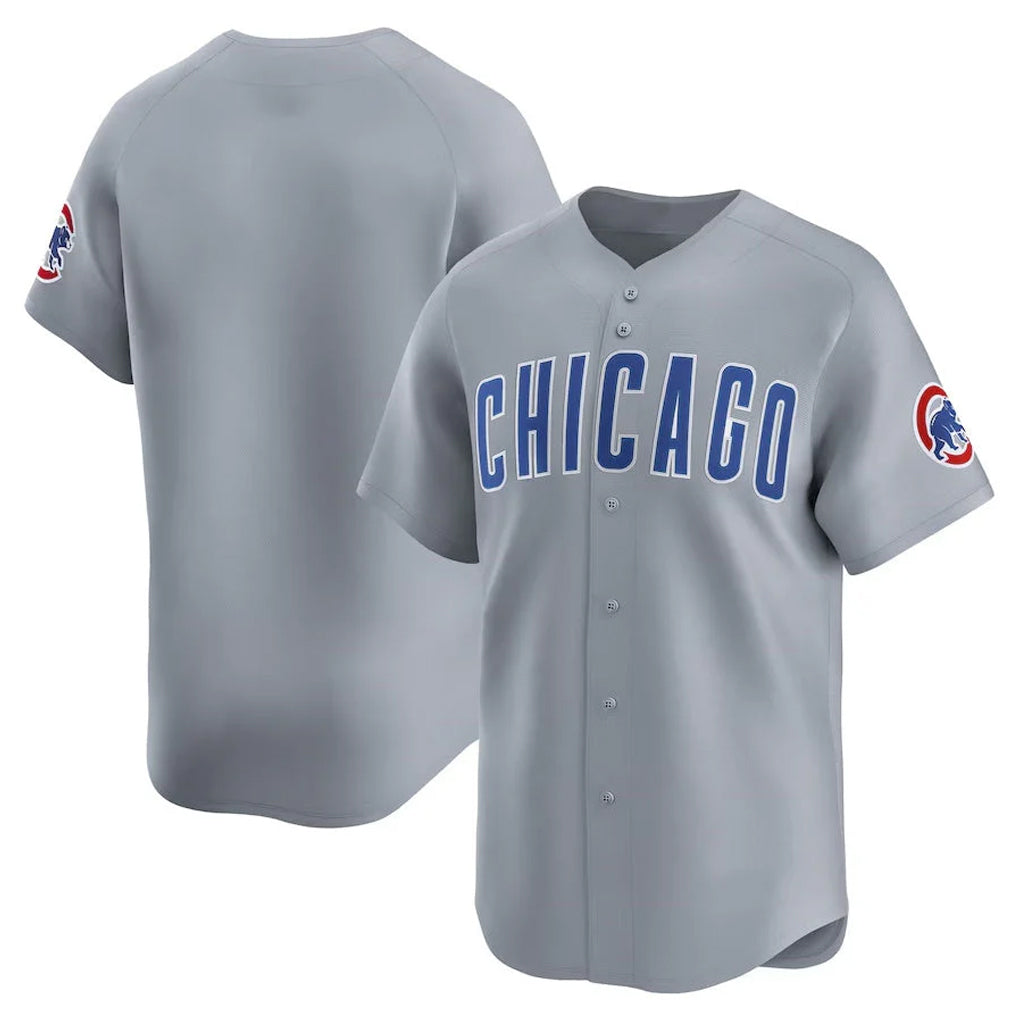 Chicago Cubs Gray MIKSHPS Road Limited Home Game Blank Player Stitched Jerseys