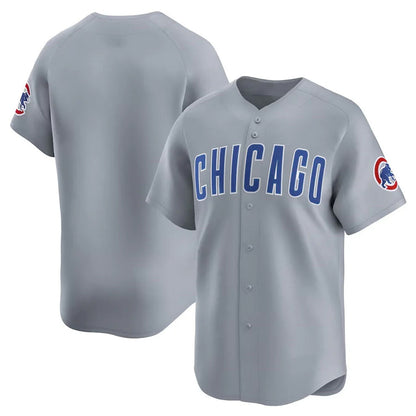 Chicago Cubs Gray MIKSHPS Road Limited Home Game Blank Player Stitched Jerseys