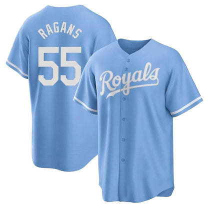 Kansas City Royals #55 Cole Ragans Player Light Blue MIKSHPS Home Game Stitched Jerseys