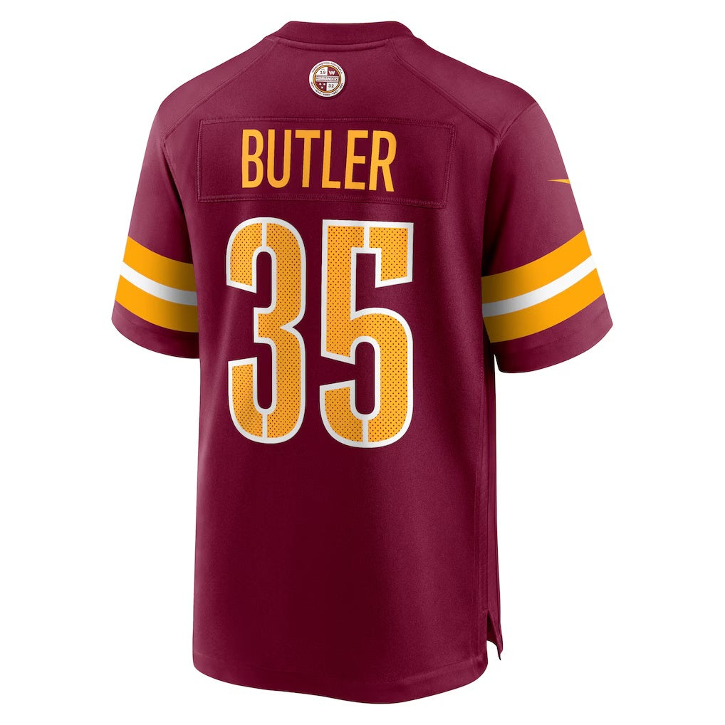 W.Commanders #35 Percy Butler Burgundy MIKSHPS Player Game Jersey