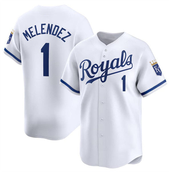 Kansas City Royals #1 MJ Melendez White MIKSHPS 2024 Home Limited Stitched Jersey
