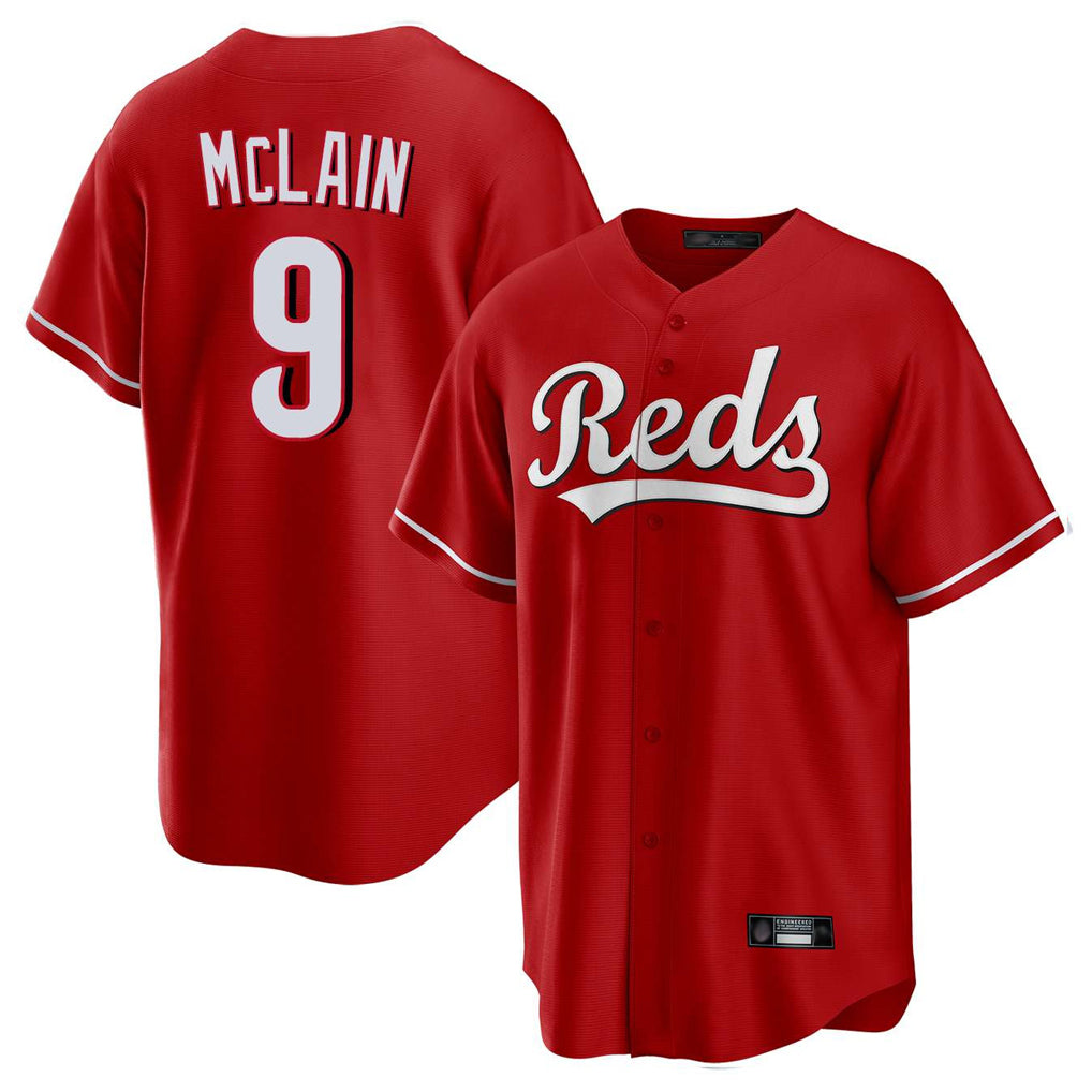 Cincinnati Reds #9 Matt McLain Player Red MIKSHPS Home Game Stitched Jerseys