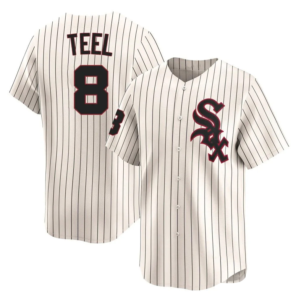 Chicago White Sox #8 Kyle Teel Player Cream MIKSHPS Cooperstown Collection Limited Home Stitched Jerseys