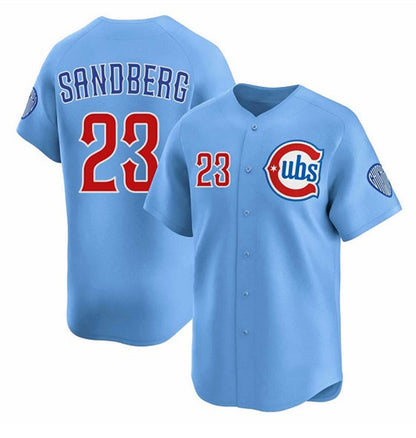 Chicago Cubs #23 Ryne Sandberg Blue MIKSHPS 2024-25 2nd Alternate Limited Stitched Jersey