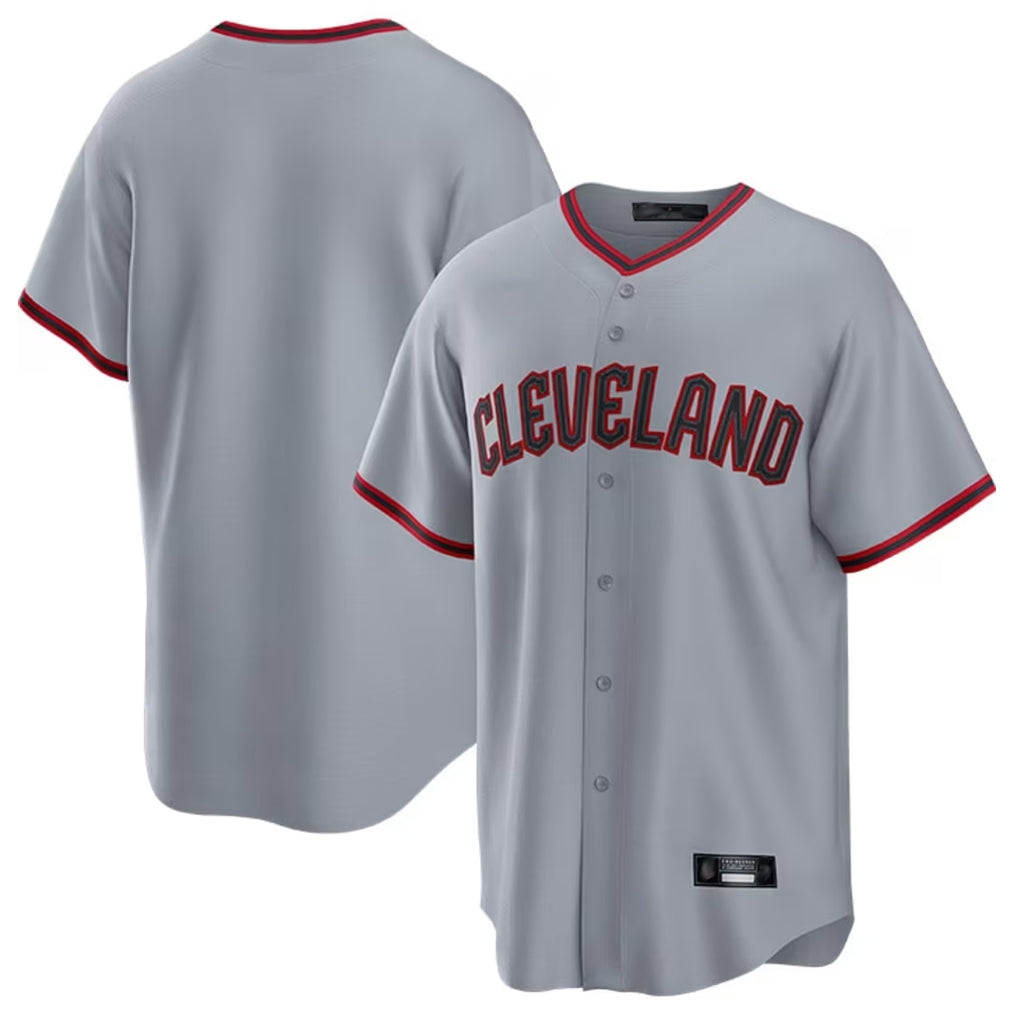 Cleveland Guardians Blank Player Gray MIKSHPS Home Game Stitched Jerseys