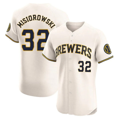 Milwaukee Brewers #32 Jacob Misiorowski Player Cream MIKSHPS Home Limited Elite Stitched Jerseys