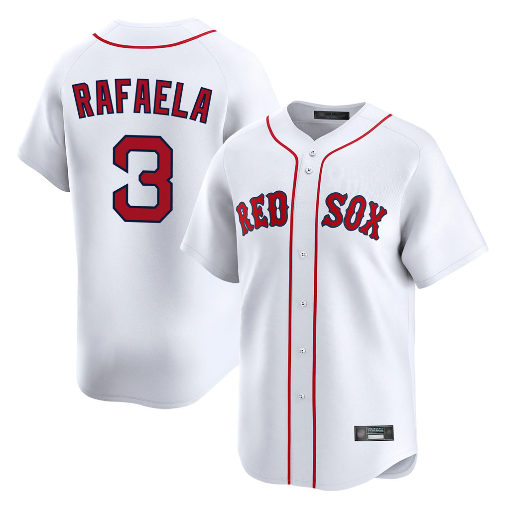 Boston Red Sox #3 Ceddanne Rafaela Player White MIKSHPS Limited Home Game Stitched Jerseys1