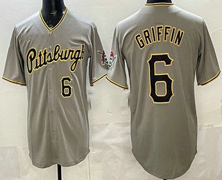 Pittsburgh Pirates #6 Konnor Griffin Grey MIKSHPS Limited Jersey