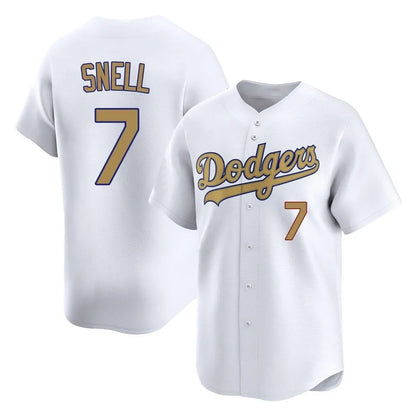 Los Angeles Dodgers #7 Blake Snell Player Gold MIKSHPS Collection Limited Home Stitched Jerseys