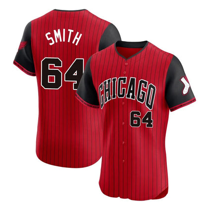 Chicago White Sox #64 Shane Smith Player Red MIKSHPS City Connect Limited Elite Home Stitched Jerseys