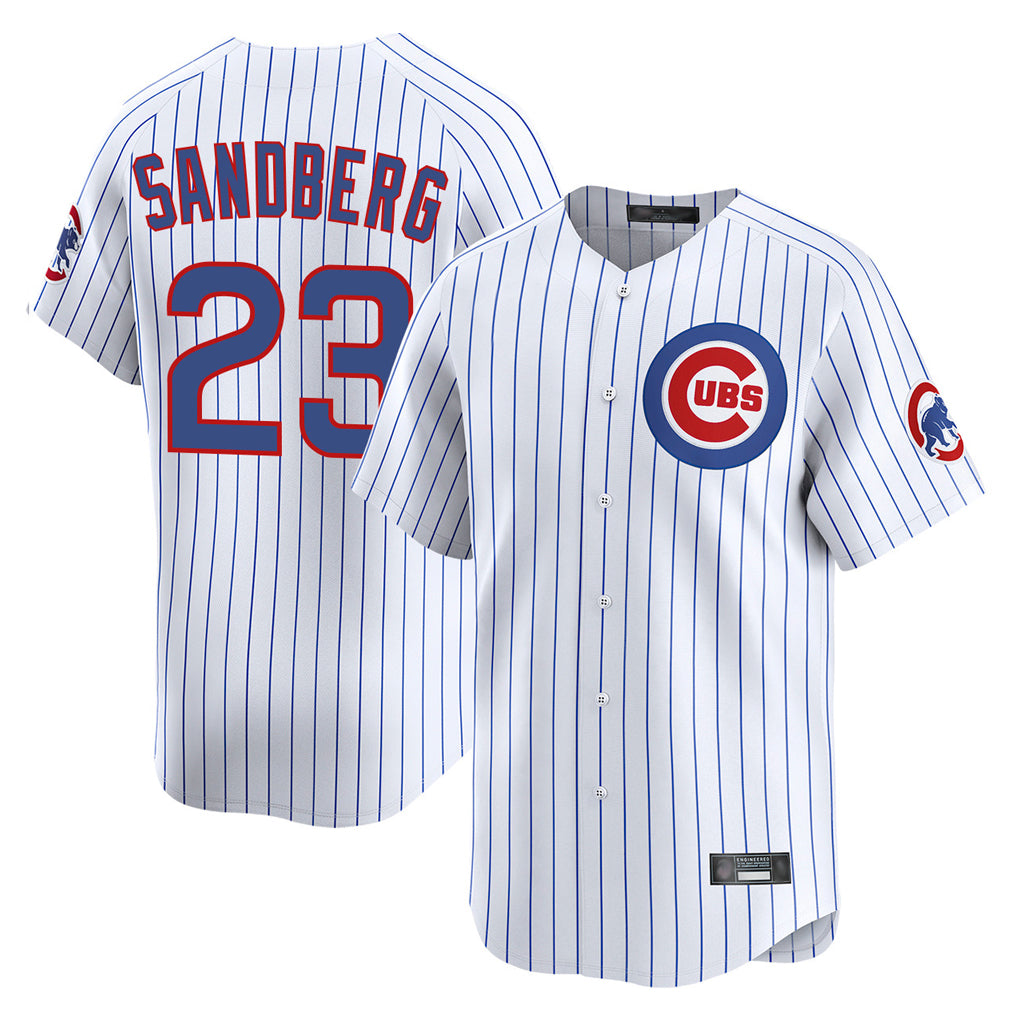 Chicago Cubs #23 Ryne Sandberg Player White MIKSHPS Limited Home Game Stitched Jerseys