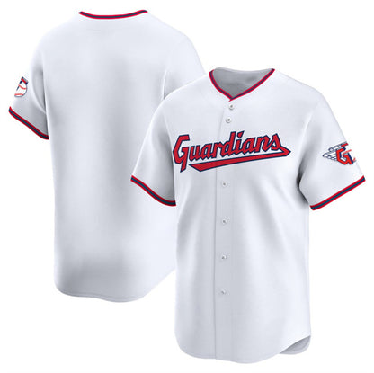 Cleveland Guardians Blank White MIKSHPS Home Limited Stitched Jersey