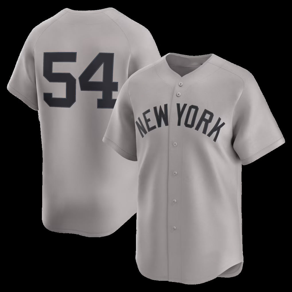 New York Yankees #54 Max Fried Gray MIKSHPS Road Limited Player Jersey 2