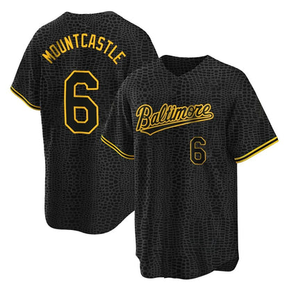 Baltimore Orioles #6 Ryan Mountcastle Player Black MIKSHPS Snake Skin City Home Game Stitched Jerseys