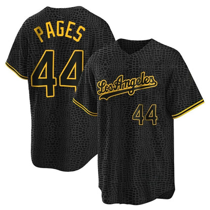 Los Angeles Dodgers #44 Andy Pages Player Black Gold MIKSHPS Limited Home Stitched Jerseys