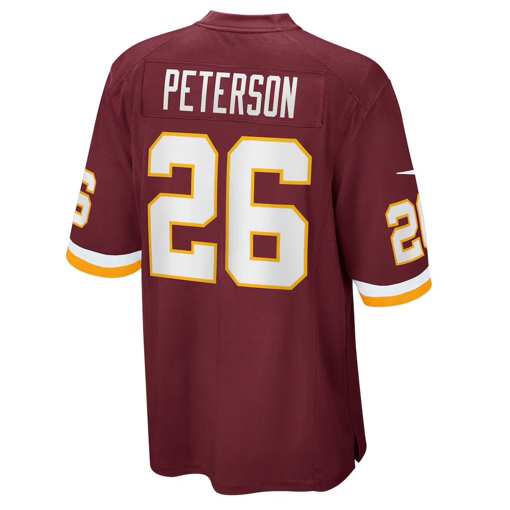 W.Football Team #26 Adrian Peterson Burgundy MIKSHPS Game Jersey