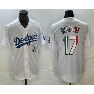 Los Angeles Dodgers #17 Shohei Ohtani Mexico White MIKSHPS Cool Base Stitched Jerseys
