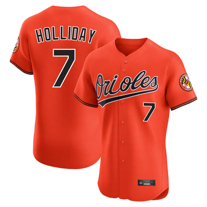 Baltimore Orioles #7 Jackson Holliday Player Orange MIKSHPS Limited Elite Home Game Stitched Jerseys