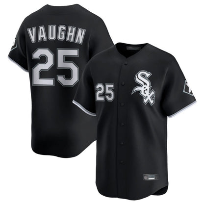 Chicago White Sox #25 Andrew Vaughn Player Black MIKSHPS Limited Home Stitched Jerseys