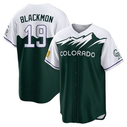 Colorado Rockies #19 Charlie Blackmon Player Green MIKSHPS City Connect Home Game Stitched Jerseys