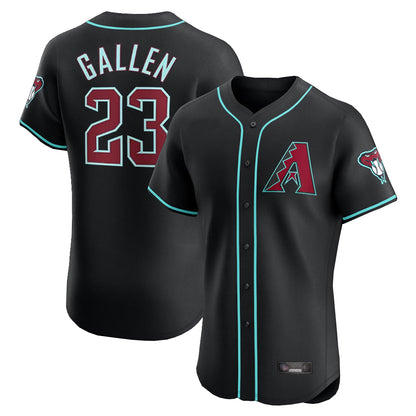 Arizona Diamondbacks #23 Zac Gallen Player Black MIKSHPS Limited Elite Home Game Stitched Jerseys