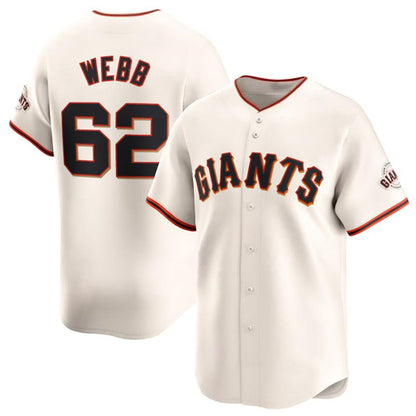 San Francisco Giants #62 Logan Webb Cream MIKSHPS Cool Base Stitched Jersey