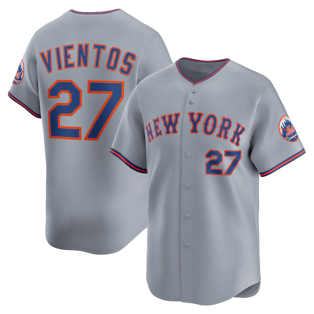 New York Mets #27 Mark Vientos Gray MIKSHPS All-Star Limited Jersey