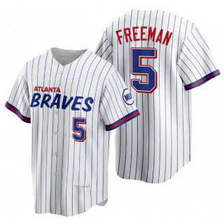 Atlanta Braves #5 Freddie Freeman White MIKSHPS 2021 City Connect Stitched Jersey