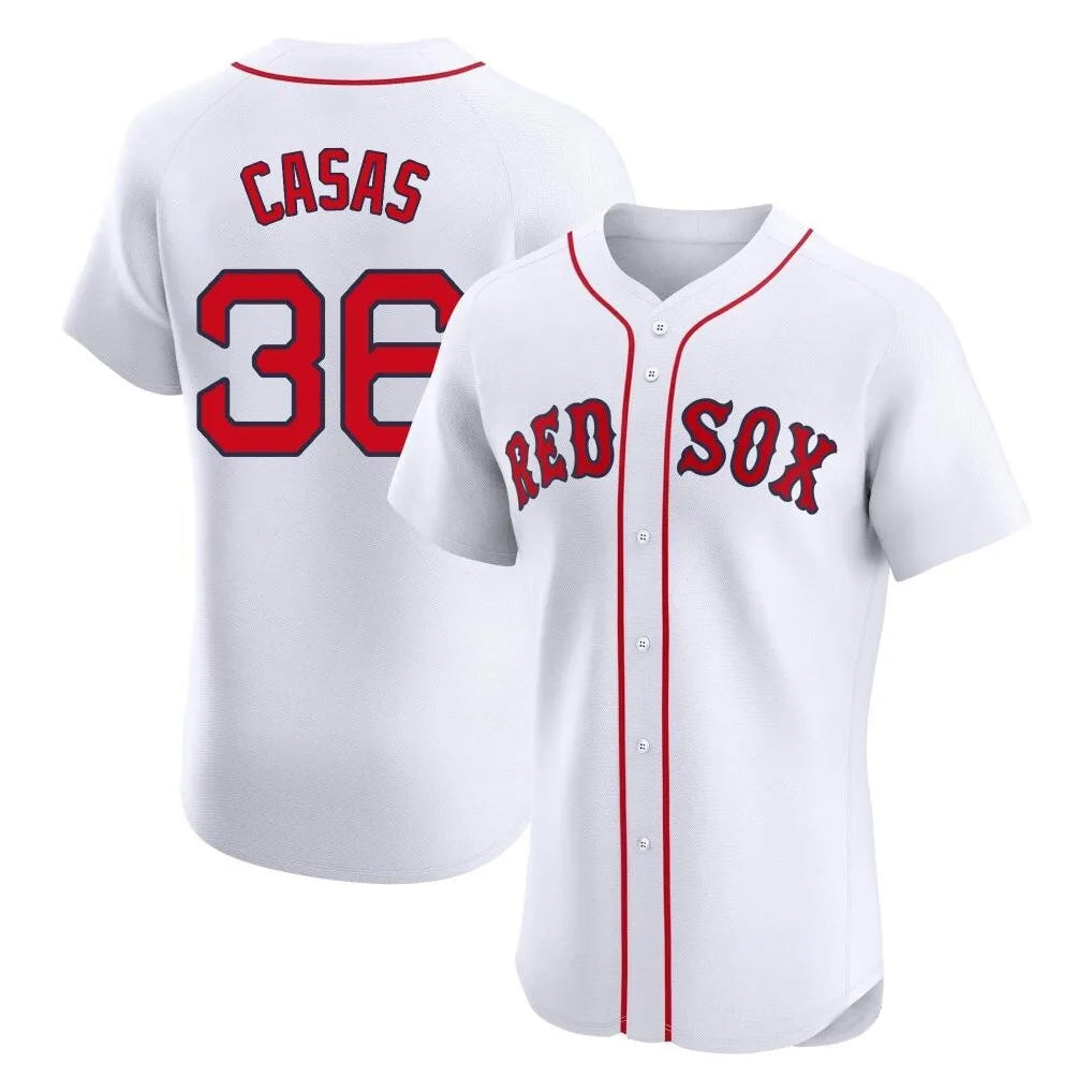 Boston Red Sox #36 Triston Casas Player White MIKSHPS Limited Elite Home Game Stitched Jerseys1