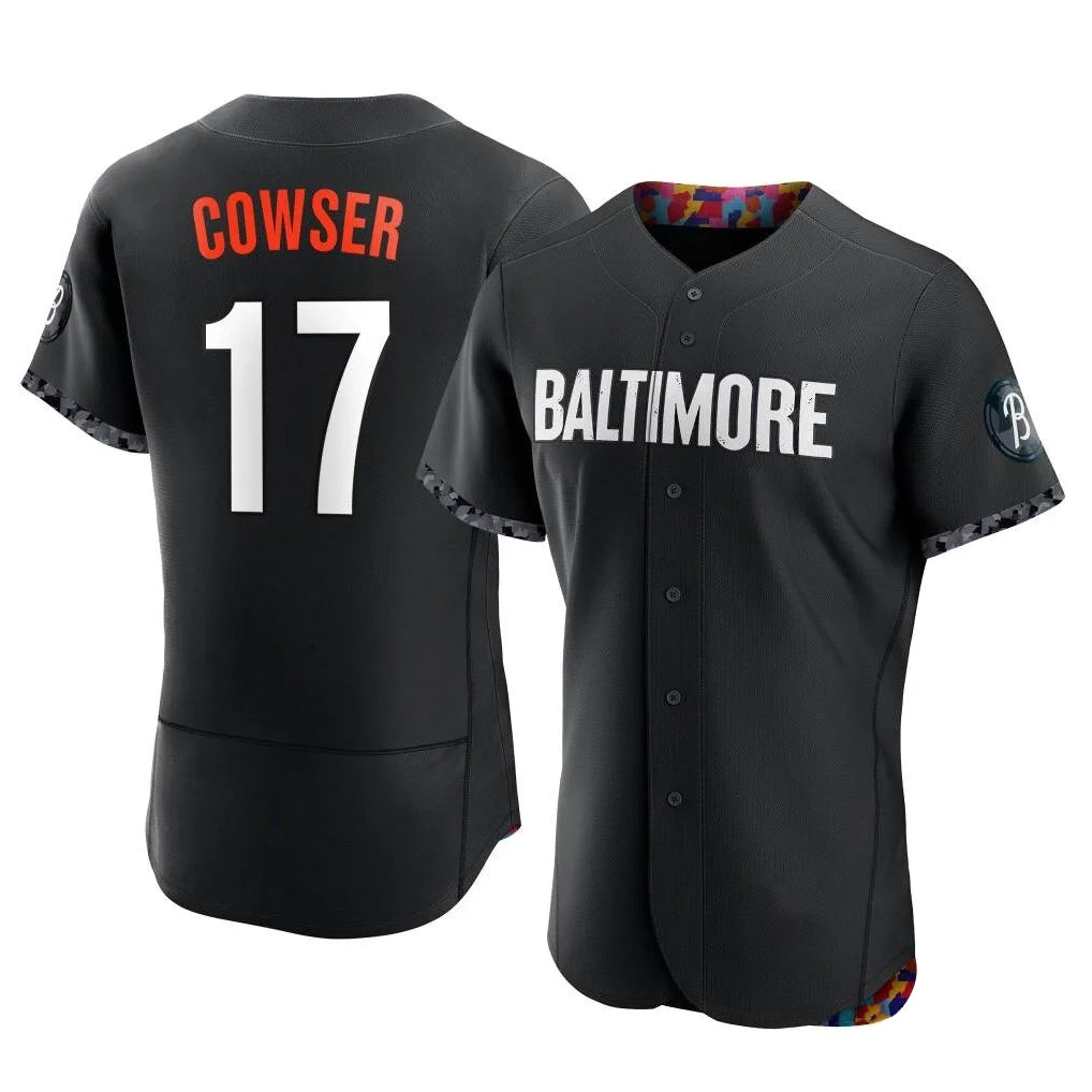 Baltimore Orioles #17 Colton Cowser Player Black MIKSHPS City Connect Limited Elite Home Game Stitched Jerseys