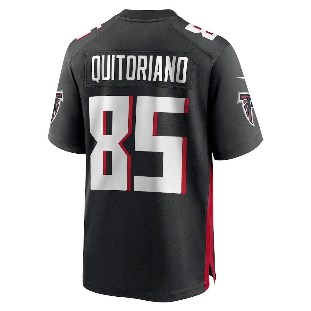 A.Falcons #85 Teagan Quitoriano Black MIKSHPS Team Game Jersey