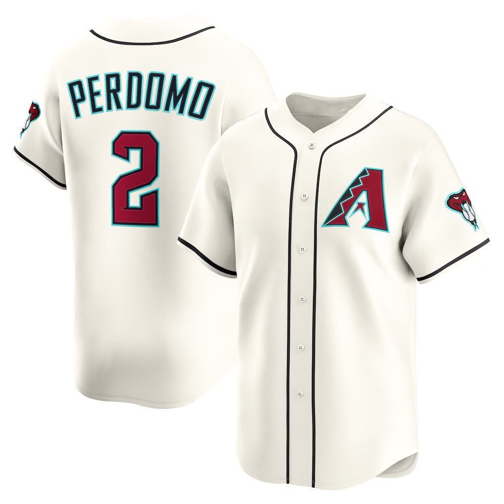 Arizona Diamondbacks #2 Geraldo Perdomo Cream MIKSHPS Home Limited Player Jersey