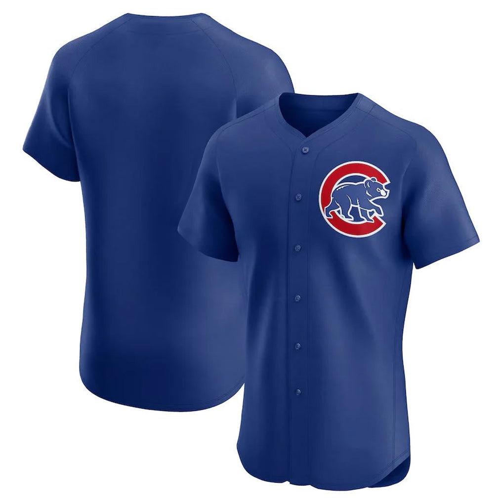 Chicago Cubs Royal MIKSHPS Limited Elite Home Game Blank Player Stitched Jerseys