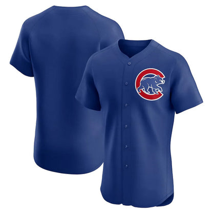 Chicago Cubs Royal MIKSHPS Limited Elite Home Game Blank Player Stitched Jerseys