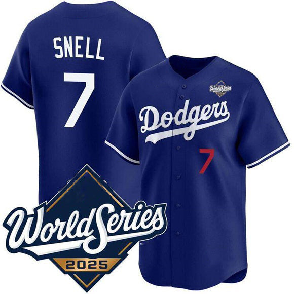 Los Angeles Dodgers #7 Blake Snell Royal MIKSHPS 2025 World Series Limited Stitched Jersey