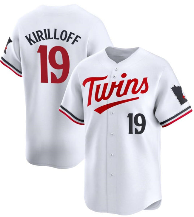 Minnesota Twins #19 Alex Kirilloff White MIKSHPS 2024 Home Limited Stitched Jersey