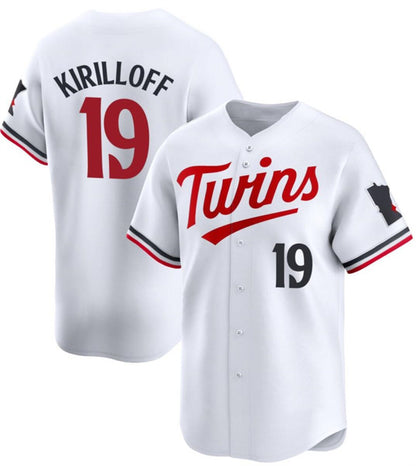 Minnesota Twins #19 Alex Kirilloff White MIKSHPS 2024 Home Limited Stitched Jersey
