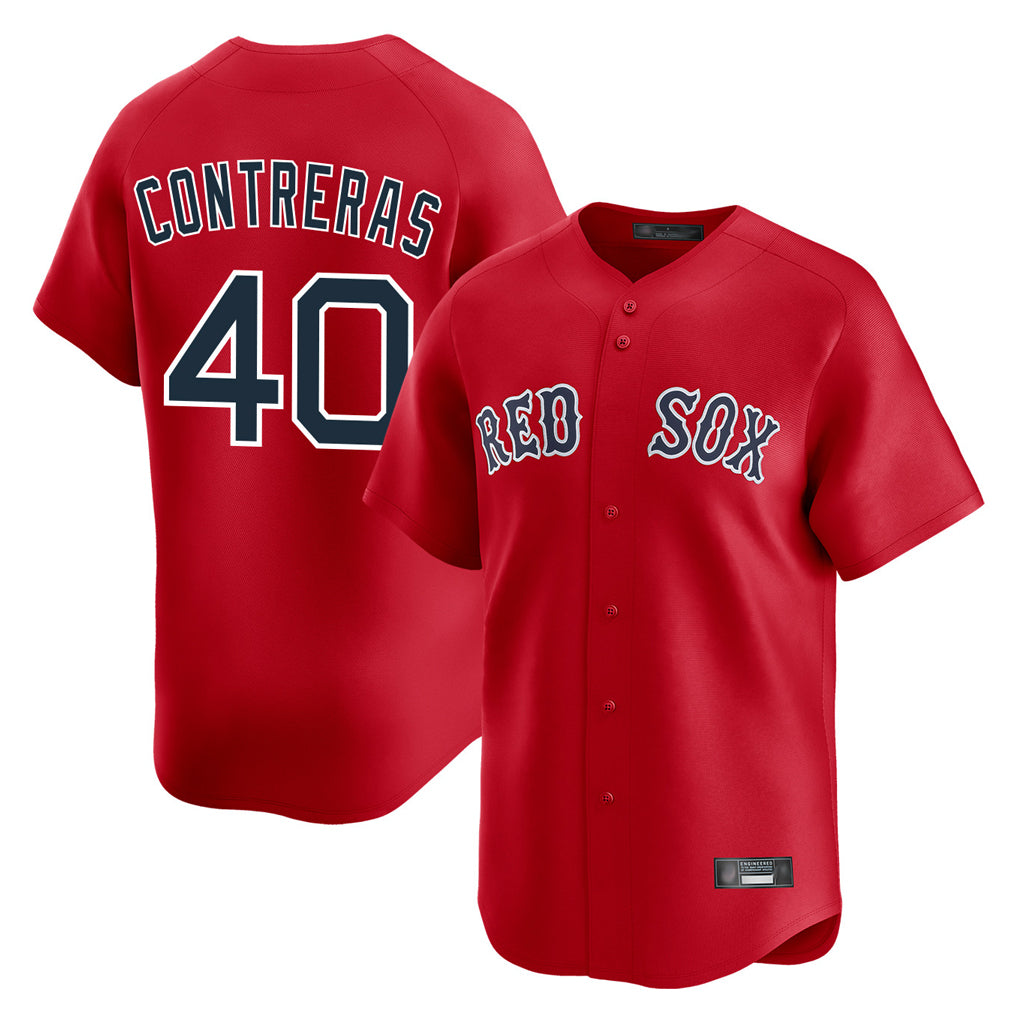Boston Red Sox #40 Willson Contreras Player Red MIKSHPS Limited Home Game Stitched Jerseys1