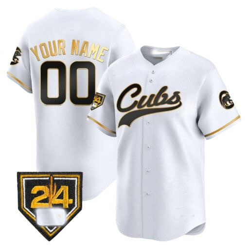 Custom Chicago Cubs 2024 Spring Training Patch Vapor Premier Limited Jersey ¨C White MIKSHPS